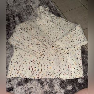 Turtleneck knit confetti pattern